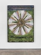 Arose, 2020 glass mosaic with patinated brass frame