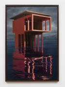 Red/Orange Solo Pavilion, 2018, framed archival pigment print mounted to dibond