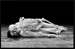 MARINA ABRAMOVIC Self Portrait with Skeleton, 2003