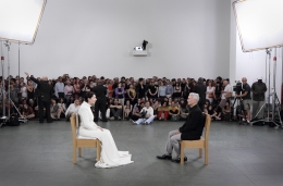 The Artist Is Present, 2010, performance at MoMA.