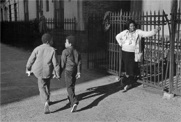 DAWOUD BEY, A Woman and Two Boys Passing, Harlem, NY, 1978