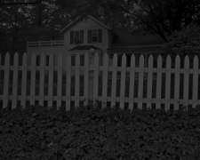 Untitled #1 (Picket Fence and Farmhouse), 2017&nbsp;