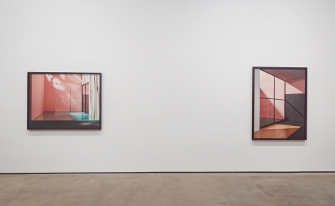 Installation view of James Casebere: Emotional Architecture at Sean Kelly, New York