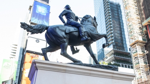 Kehinde Wiley Makes a Statement With New Sculpture in  Times Square